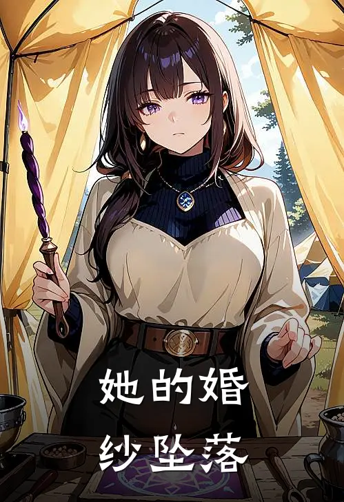 她的婚纱坠落