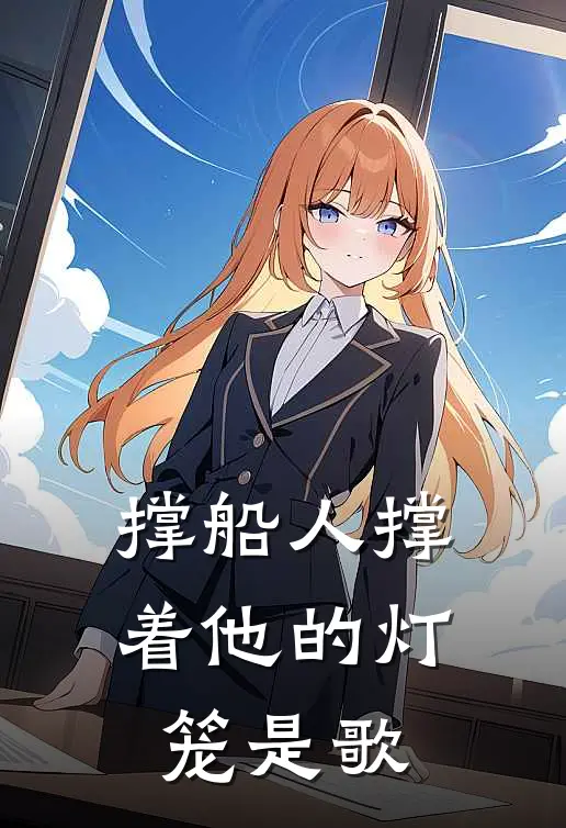 撑船人撑着他的灯笼是歌