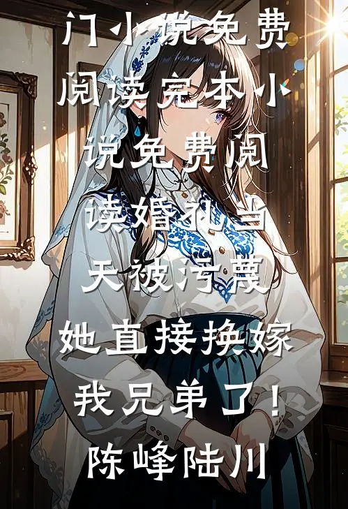 婚礼当天被污蔑，她直接换嫁我兄弟了！陈峰陆川热门小说免费阅读_完本小说免费阅读婚礼当天被污蔑，她直接换嫁我兄弟了！陈峰陆川
