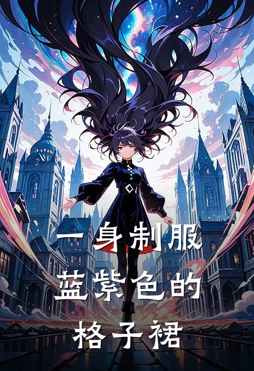 一身制服蓝紫色的格子裙