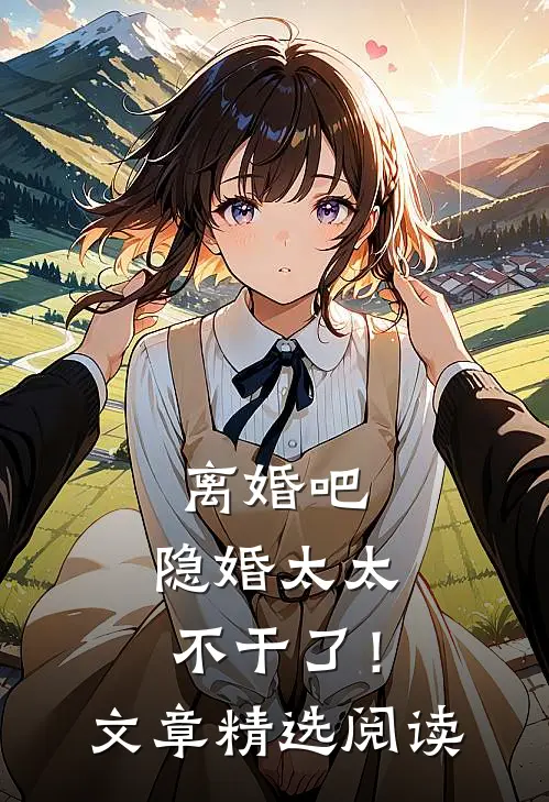 离婚吧，隐婚太太不干了！文章精选阅读