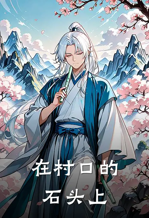 在村口的石头上