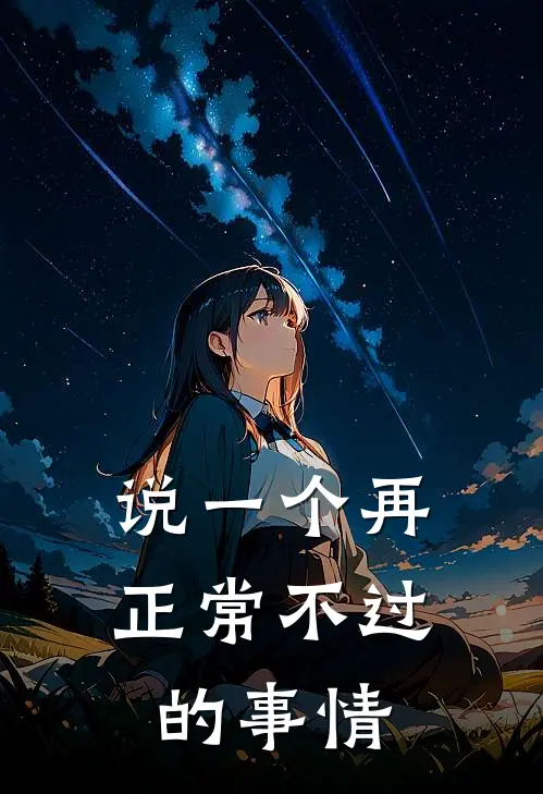 说一个再正常不过的事情
