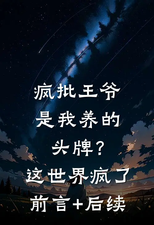 疯批王爷是我养的头牌？这世界疯了前言+后续