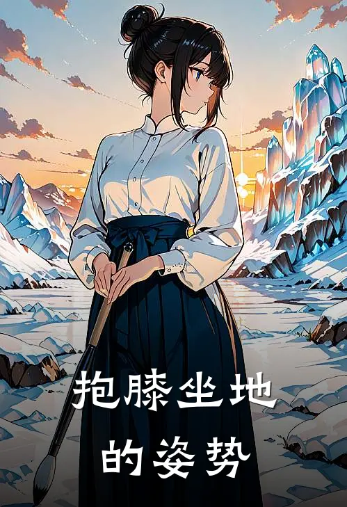 抱膝坐地的姿势