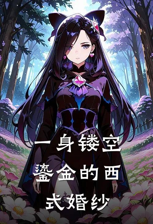 一身镂空鎏金的西式婚纱