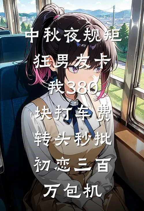 中秋夜规矩狂男友卡我380块打车费，转头秒批初恋三百万包机